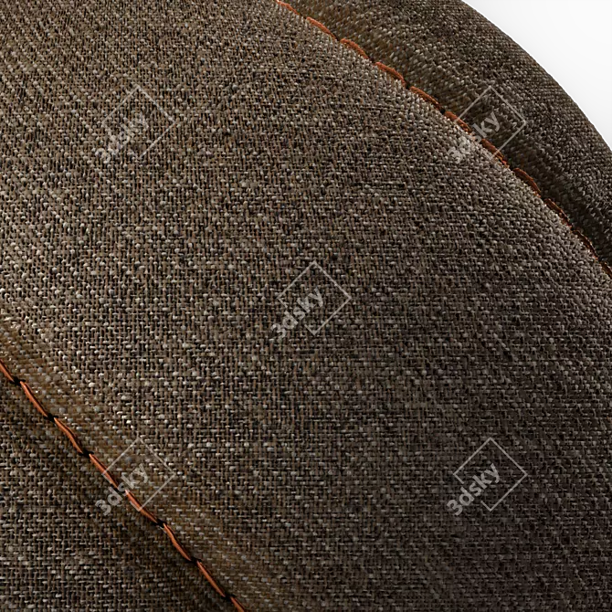 Velvet Stitched Fabric 4k Texture 3D model image 3