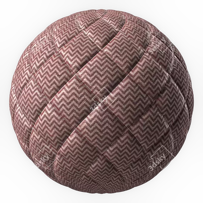 Seamless Stitched Fabric Materials 3D model image 2