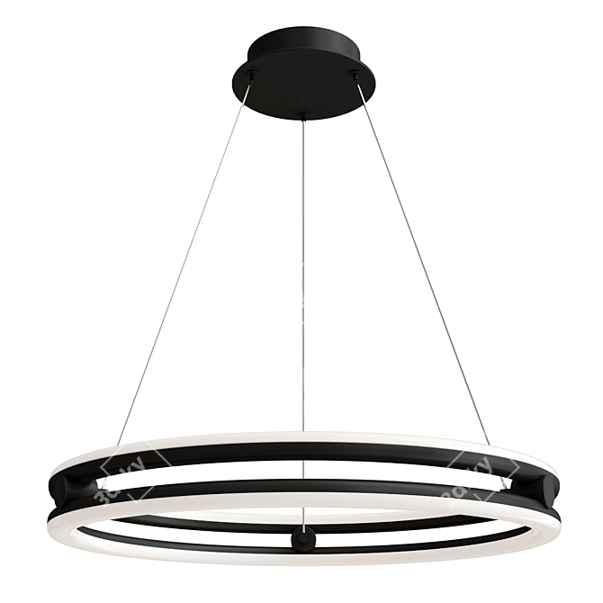 Grace LED Ring Chandelier, 20 3D model image 1