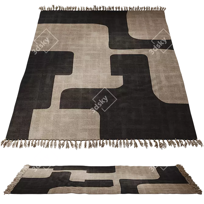 Triba Cotton Rug by La Redoute 3D model image 1