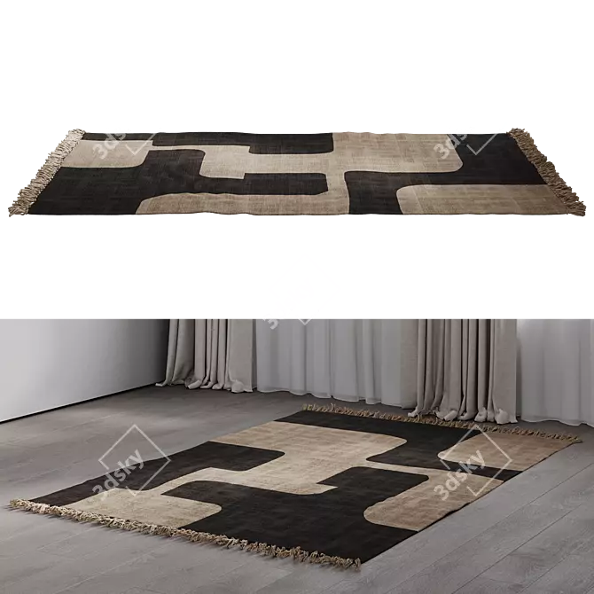 Triba Cotton Rug by La Redoute 3D model image 2