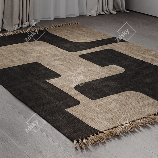 Triba Cotton Rug by La Redoute 3D model image 3