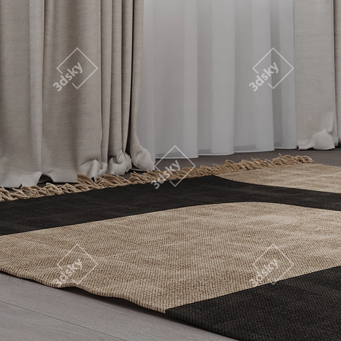 Triba Cotton Rug by La Redoute 3D model image 6