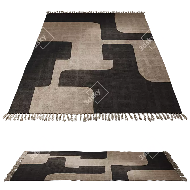 Triba Cotton Rug by La Redoute 3D model image 8