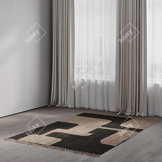 Triba Cotton Rug by La Redoute 3D model image 9