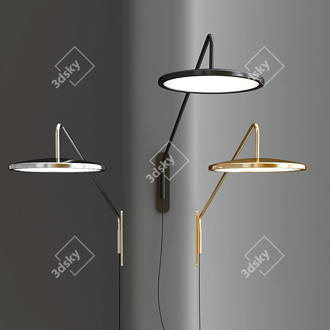 Peter Bristol DOT Wall Light 3D model image 3