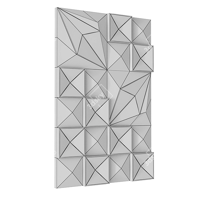 Lava Ash Dimensional Wall Art 3D model image 4