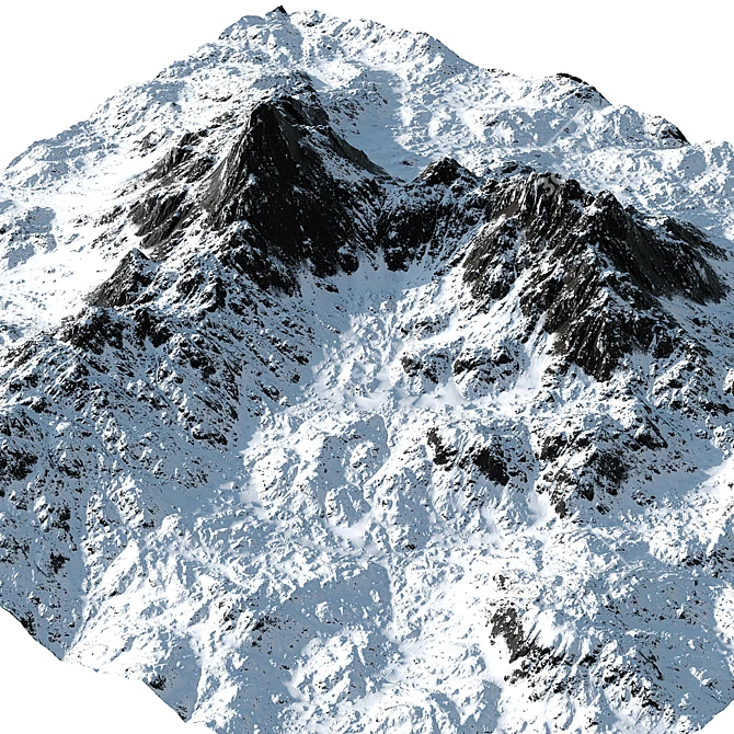 Mountain Vol 2 Terrain Model 3D model image 6