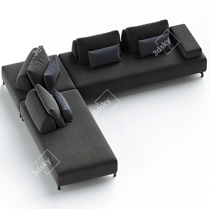  Sleek Design Sofa, G Gualtierotti 3D model image 2