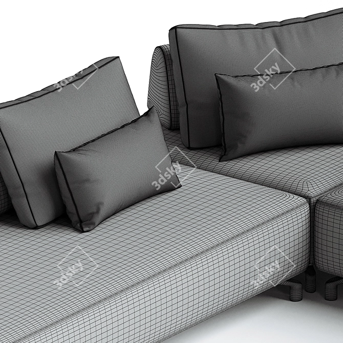  Sleek Design Sofa, G Gualtierotti 3D model image 3