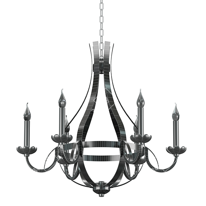 2020 KINK Light 4035/6 Chandelier 3D model image 4