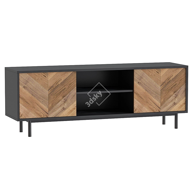 Modern TV Stand Sergio 2014 3D model image 1