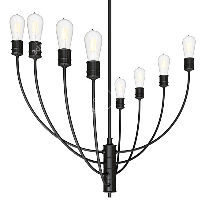 Kichler Hatton 8-Light Chandelier 3D model image 1