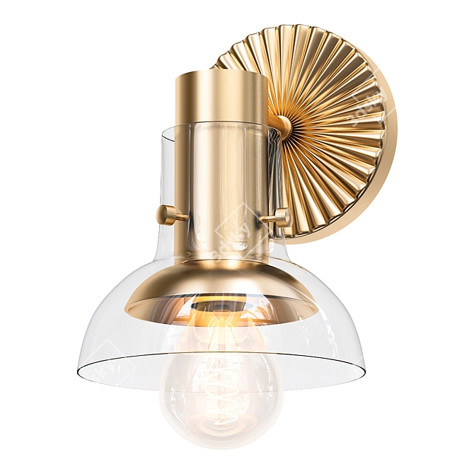 Elegant Oona Sconce Fixture 3D model image 1