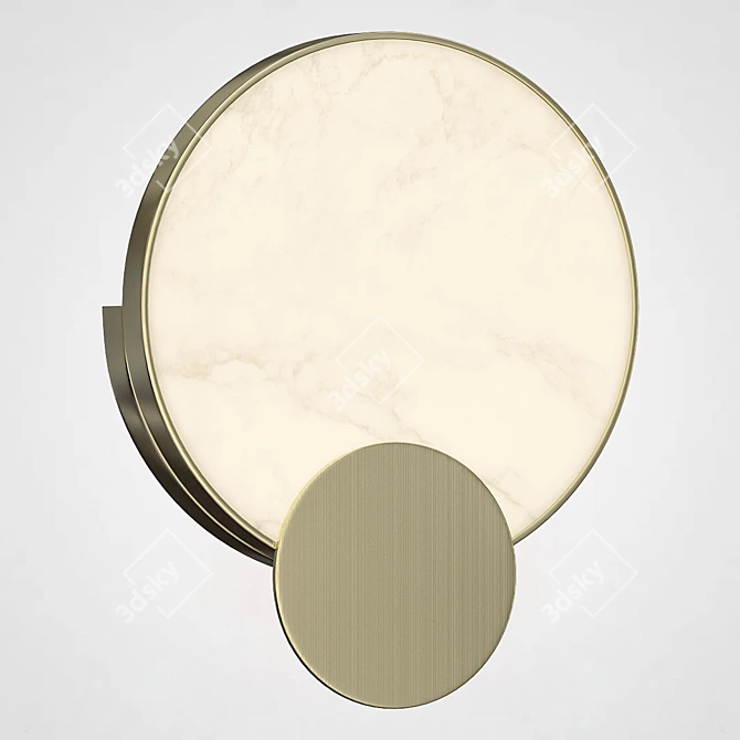 Marble Wall Sconce LOREO C 3D model image 2