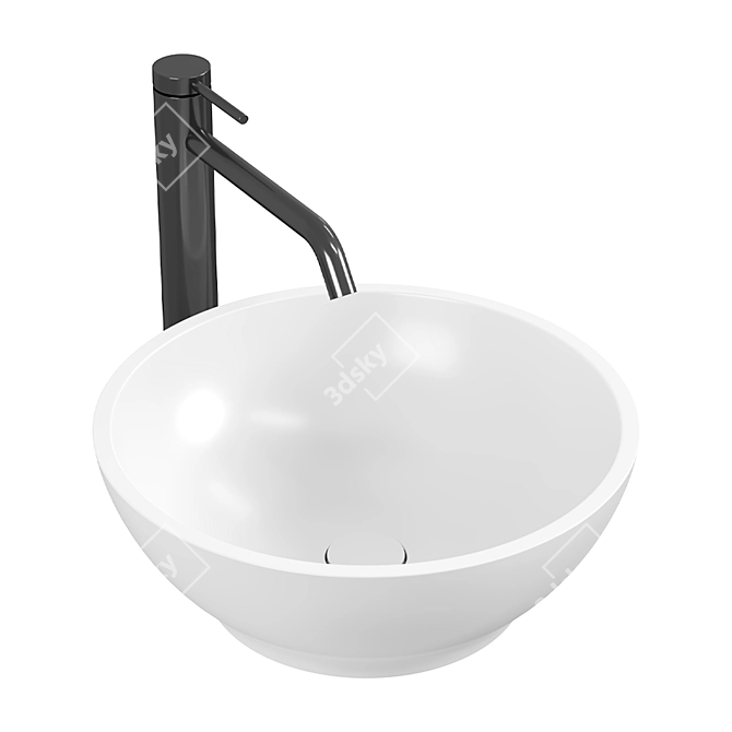 Salini Gloria Countertop Sink 3D model image 2