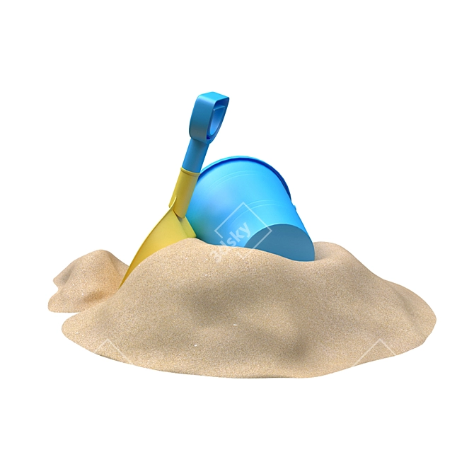 Sand Bucket Shovel Set - 3D Model 3D model image 4