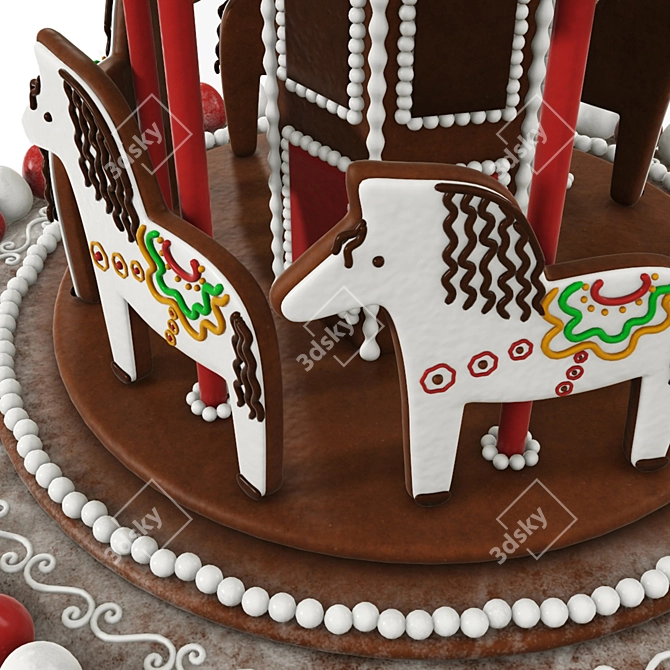 Christmas Cookie Carousel 3D Model 3D model image 3