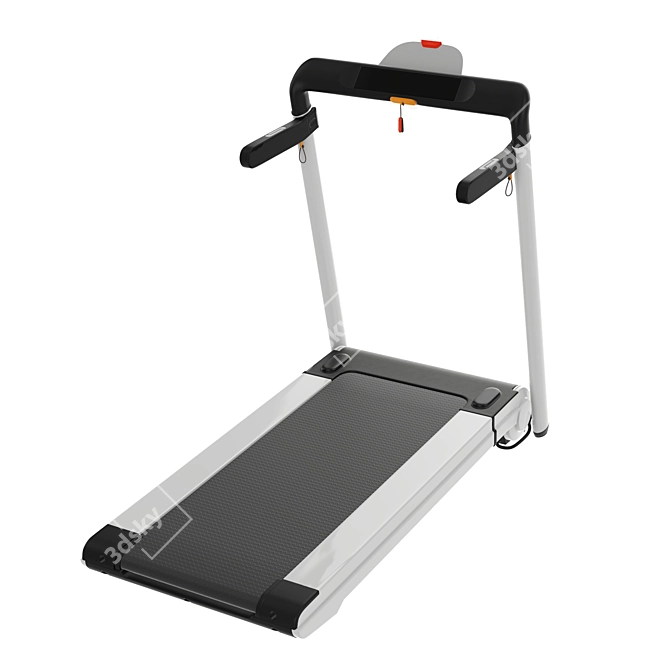 Foldable Treadmill with Detailed 3D Geometry 3D model image 1