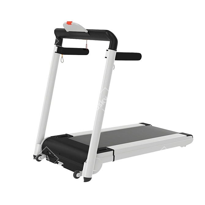 Foldable Treadmill with Detailed 3D Geometry 3D model image 2