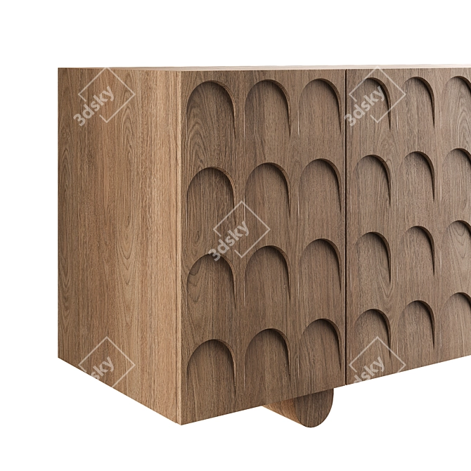 Elegant Winslow Credenza Storage Solution 3D model image 3