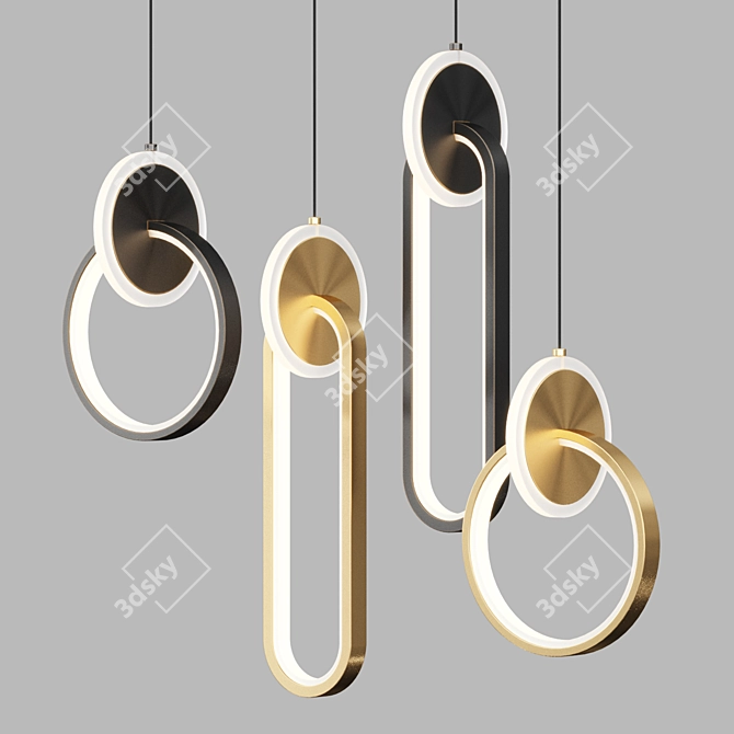 Modern LED Pendant Lights RANDALL 3D model image 1