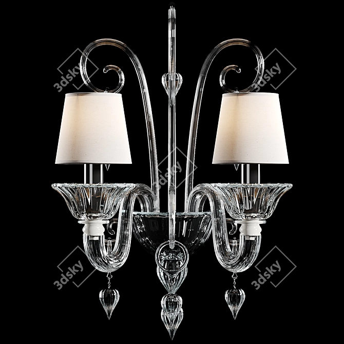 Veronese Cachemire Wall Sconce 2xE14 3D model image 1