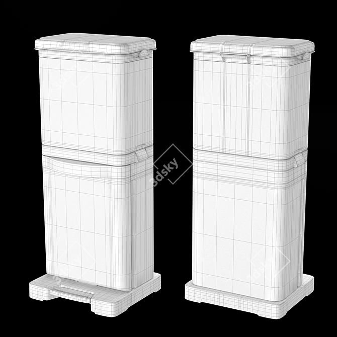 IKEA Bag Holder Trash Bin 3D model image 2