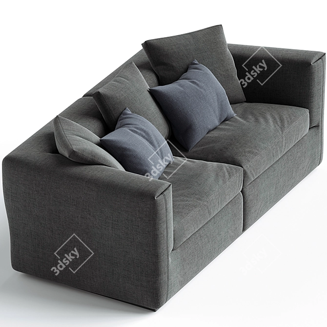 Modern Elegance Sofa 291 Cassina 3D model image 2