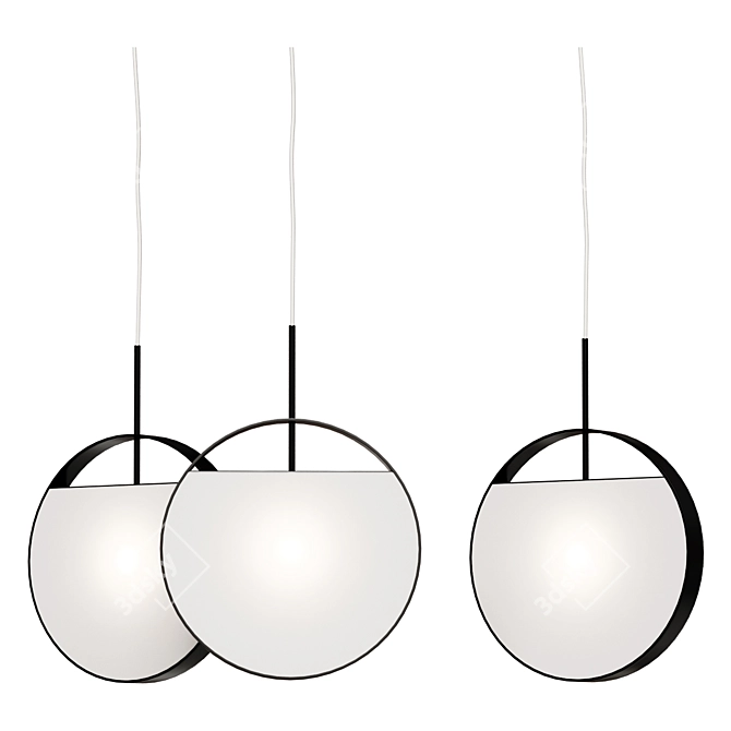 Luna Pendant Chandelier Light Fixture 3D model image 1