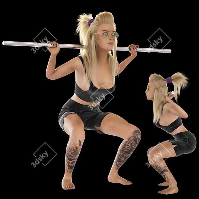 Fitness Model for Gym Setup 3D model image 1