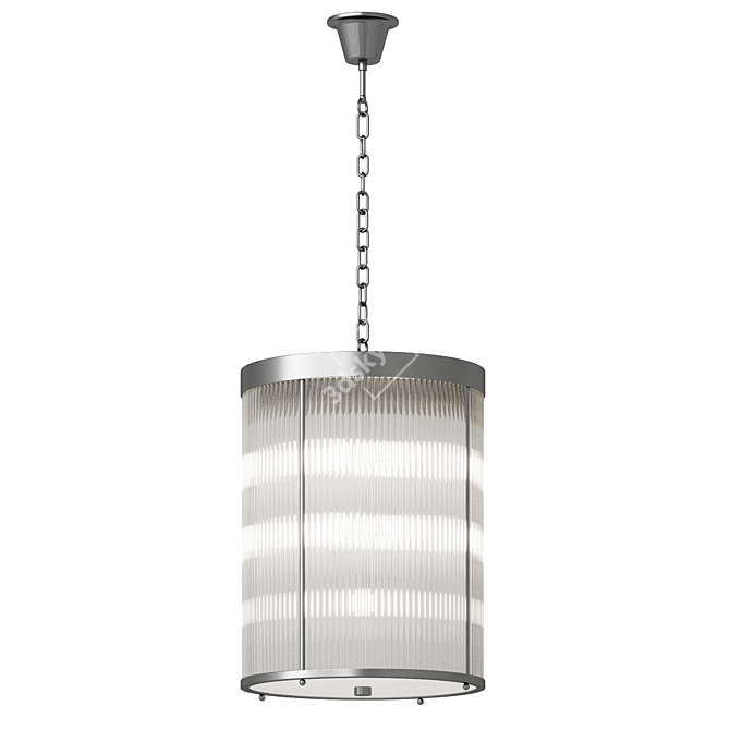 Elegant Charleston Pendant Light 3D model image 3