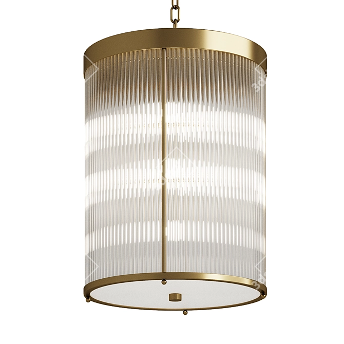 Elegant Charleston Pendant Light 3D model image 5