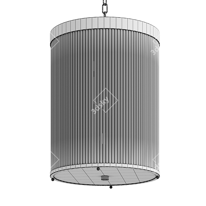 Elegant Charleston Pendant Light 3D model image 7