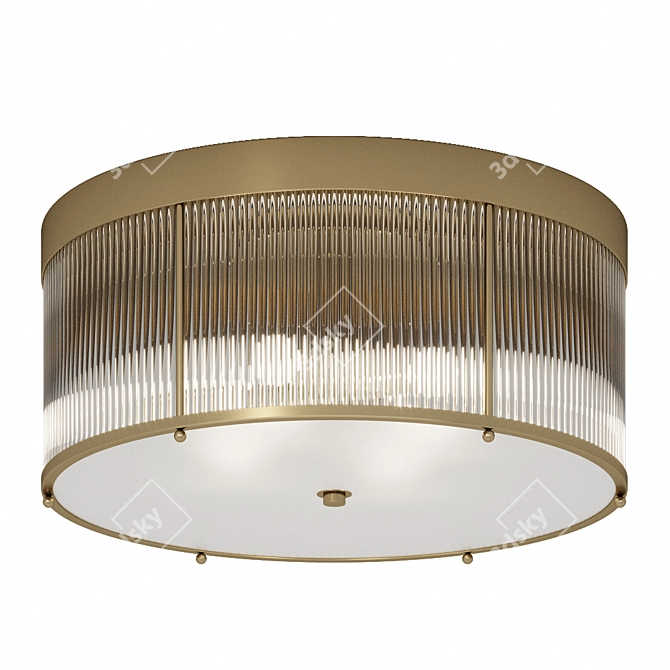 Elegant Charleston Ceiling Light 3D model image 2