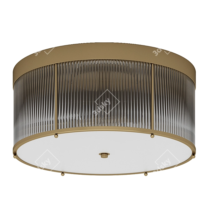 Elegant Charleston Ceiling Light 3D model image 4