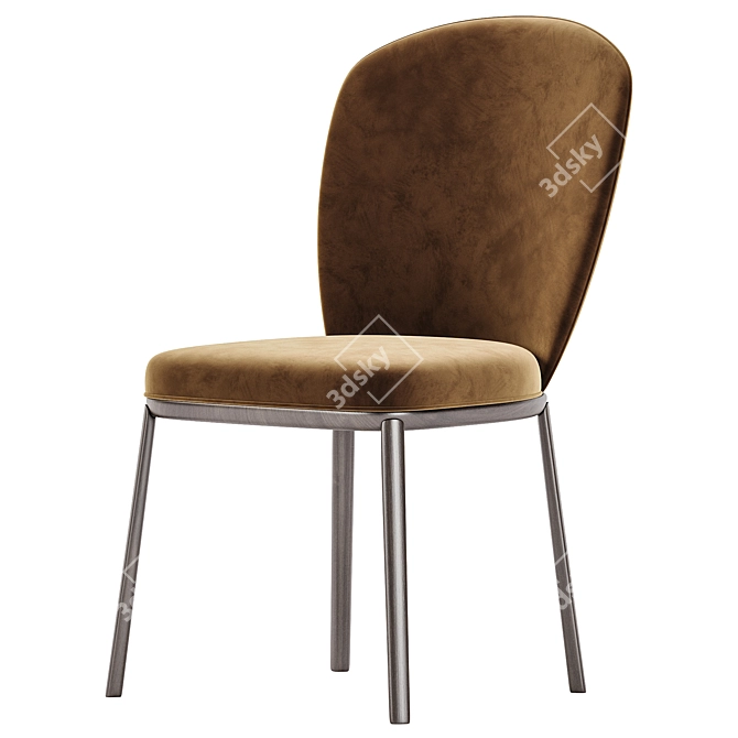 Contemporary Minimalist Style Chair 3D model image 2