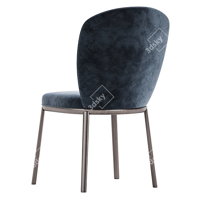 Contemporary Minimalist Style Chair 3D model image 4