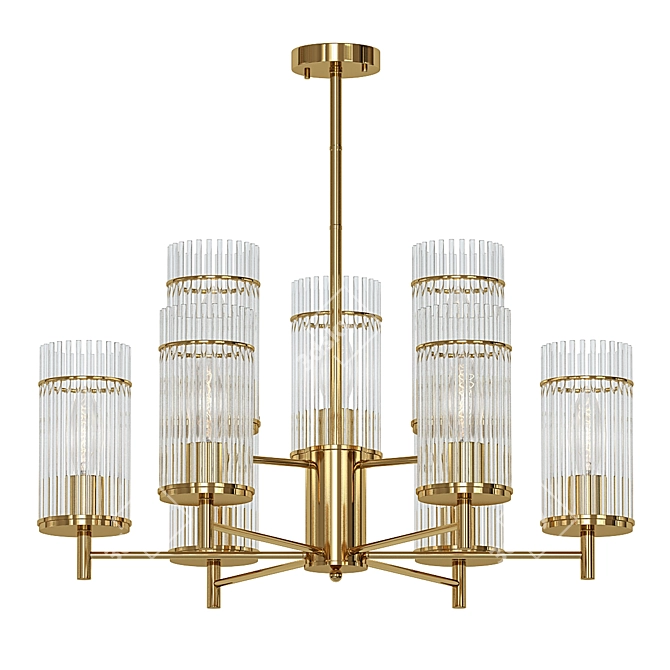 Elegant Odeon Formia Pendant Light 3D model image 1