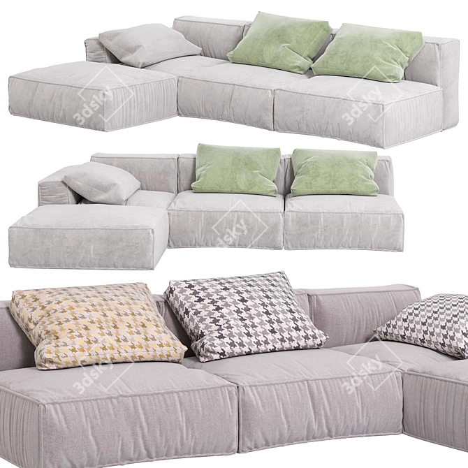 Chento Loft Sofa with Modern Design 3D model image 2