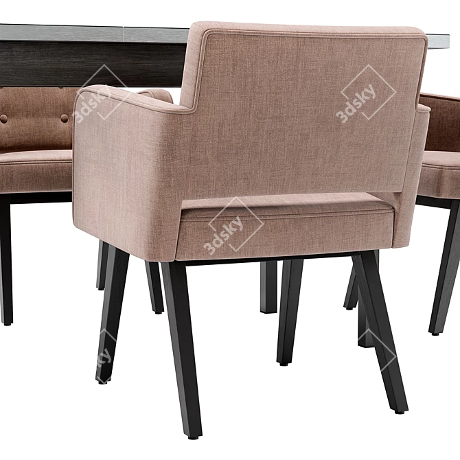 Modern Dining Set Locarno and Adelicia 3D model image 4