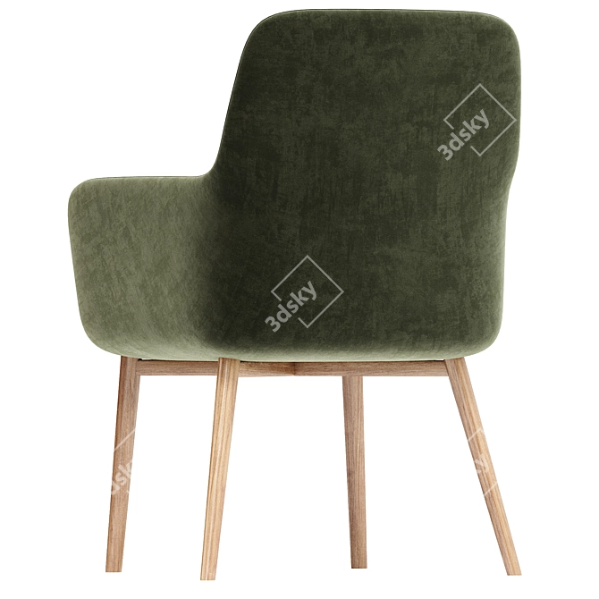 Contemporary Mark Armchair Collection 3D model image 3