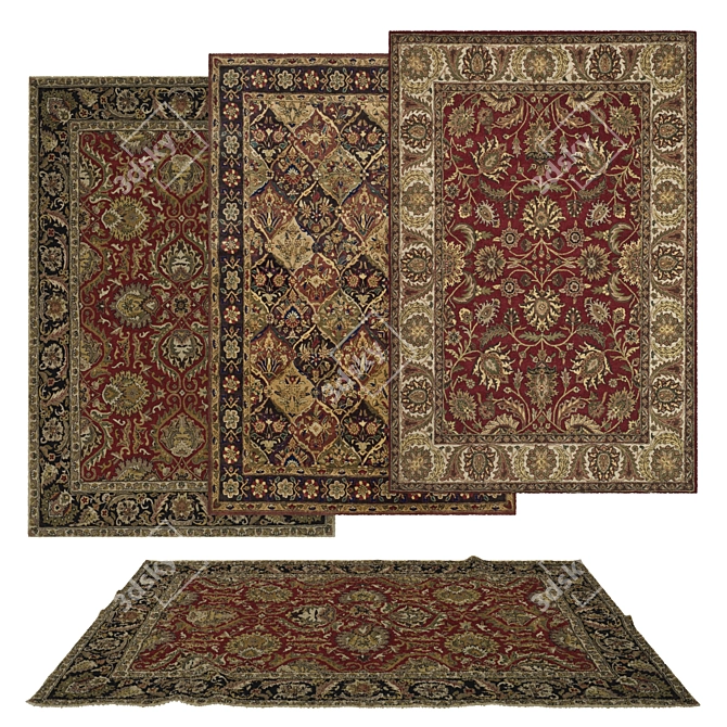 3D Carpets Set Render Collection 3D model image 1