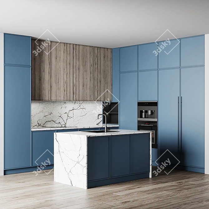 Modern Miele Kitchen Set 3D model image 1