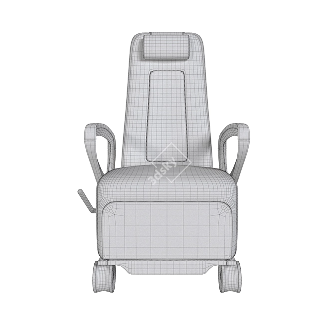 Quadro Recliner: Stylish, Comfortable, Modern 3D model image 2