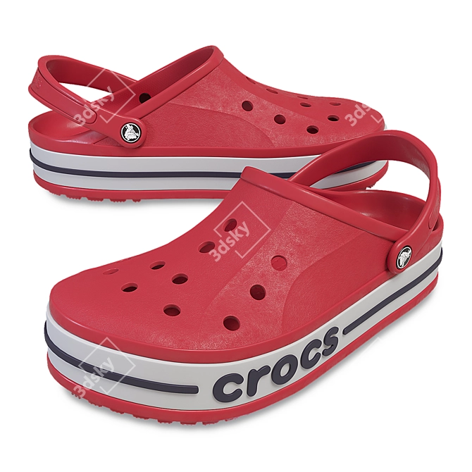 Versatile Crocs Footwear 3D model image 1