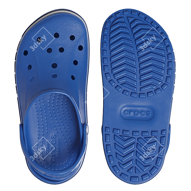 Versatile Crocs Footwear 3D model image 4