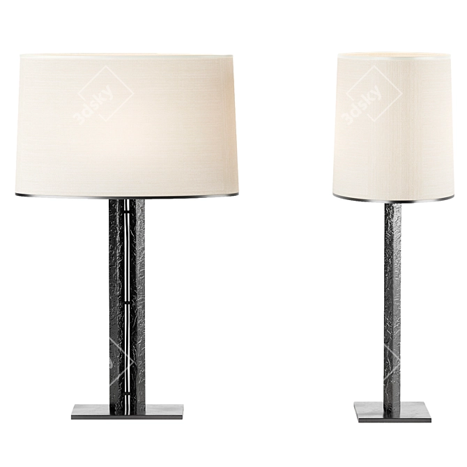 Elegant Bruno Bakar Table Lamp 3D model image 3