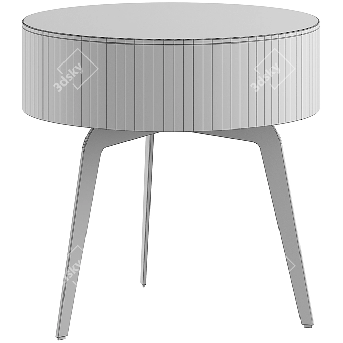 Warren Round Side Table - Modern Design 3D model image 4