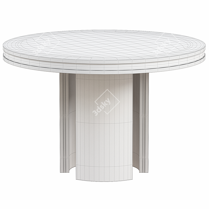 Elegant DAFNE Dining Table 3D model image 2